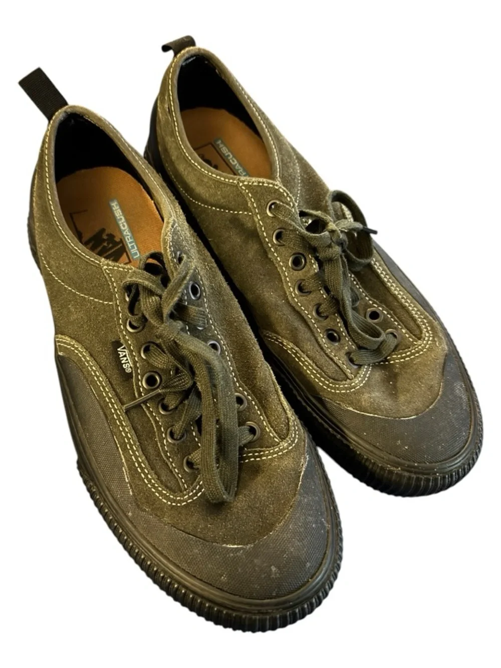 Converse Men's Olive Green Low-Top Lace-Up Sneakers - Picture 4 of 9